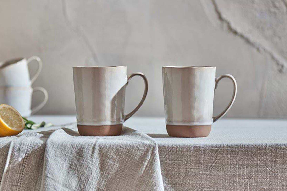 Edo Mug - Large - Terracotta - (Set of 2)-TABLEWARE-Nkuku