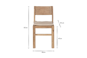 Fioni Reclaimed Wood Dining Chair - Natural