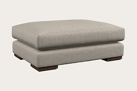 Guddu Grand Footstool - Brera Linen Natural