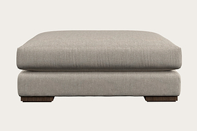 Guddu Grand Footstool - Brera Linen Natural