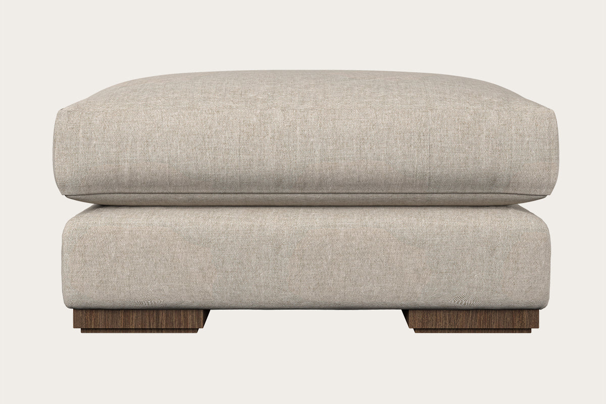Guddu Grand Footstool - Brera Linen Natural