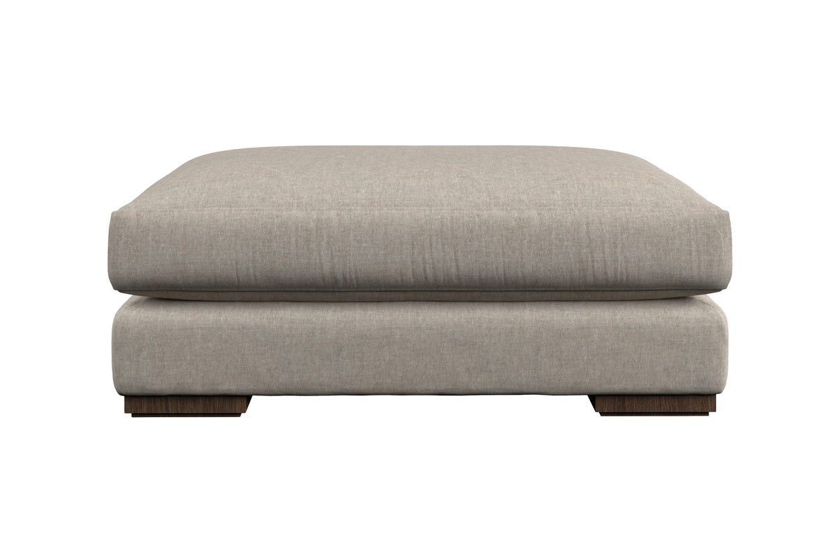 Guddu Grand Footstool - Brera Linen Natural