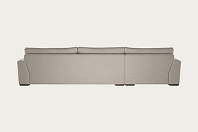 Guddu Grand Left Hand Chaise Sofa - Brera Linen Natural-MAKE TO ORDER-Nkuku