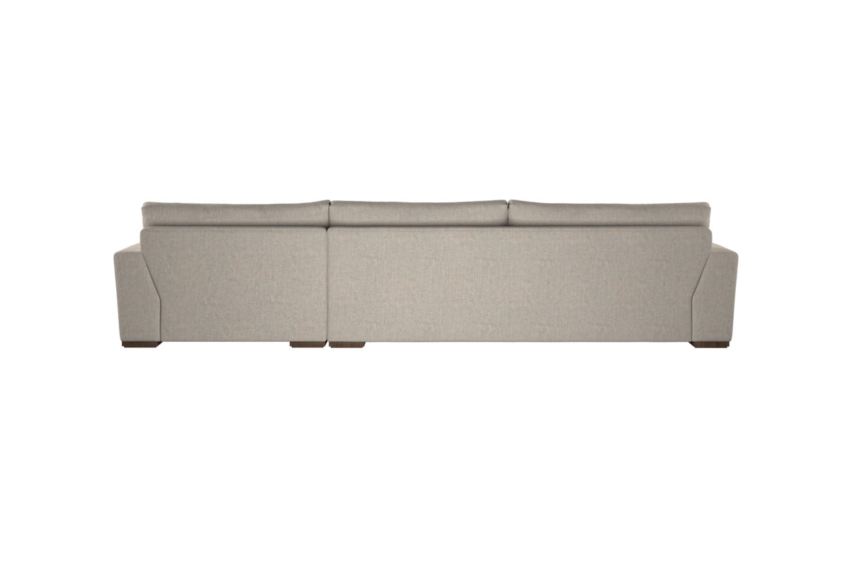 Guddu Grand Right Hand Chaise Sofa - Brera Linen Natural