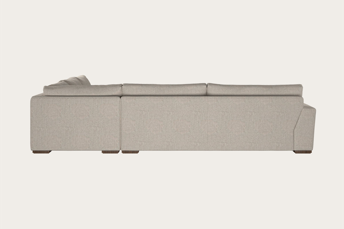 Guddu Grand Right Hand Corner Sofa - Brera Linen Natural