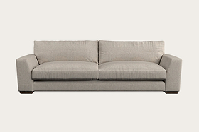 Guddu Grand Sofa - Brera Linen Natural-MAKE TO ORDER-Nkuku