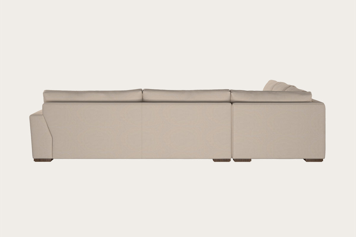 Guddu Grand Left Hand Corner Sofa - Recycled Cotton Natural