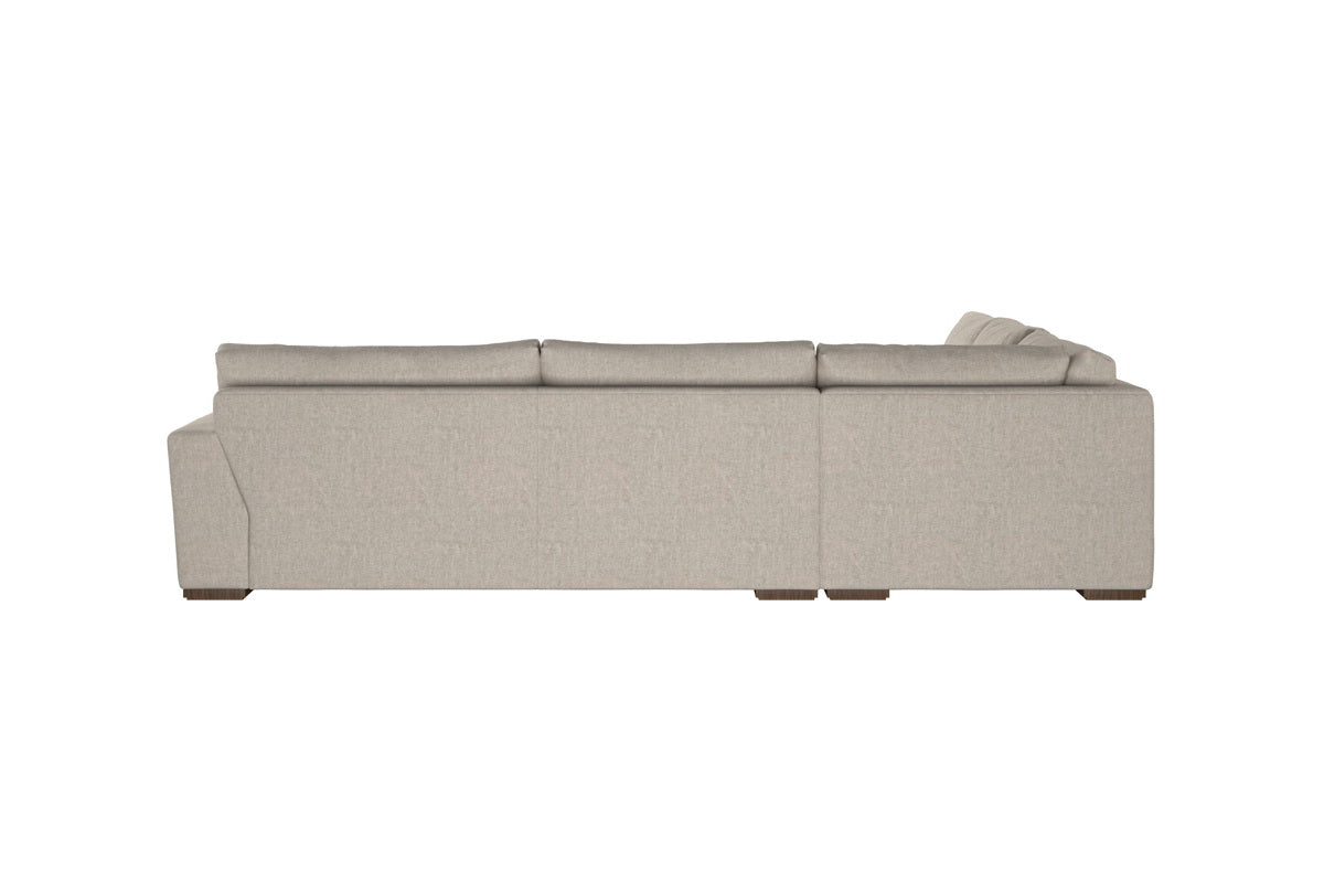 Guddu Grand Right Hand Chaise Sofa - Recycled Cotton Seaspray