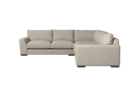 Guddu Grand Right Hand Chaise Sofa - Recycled Cotton Seaspray