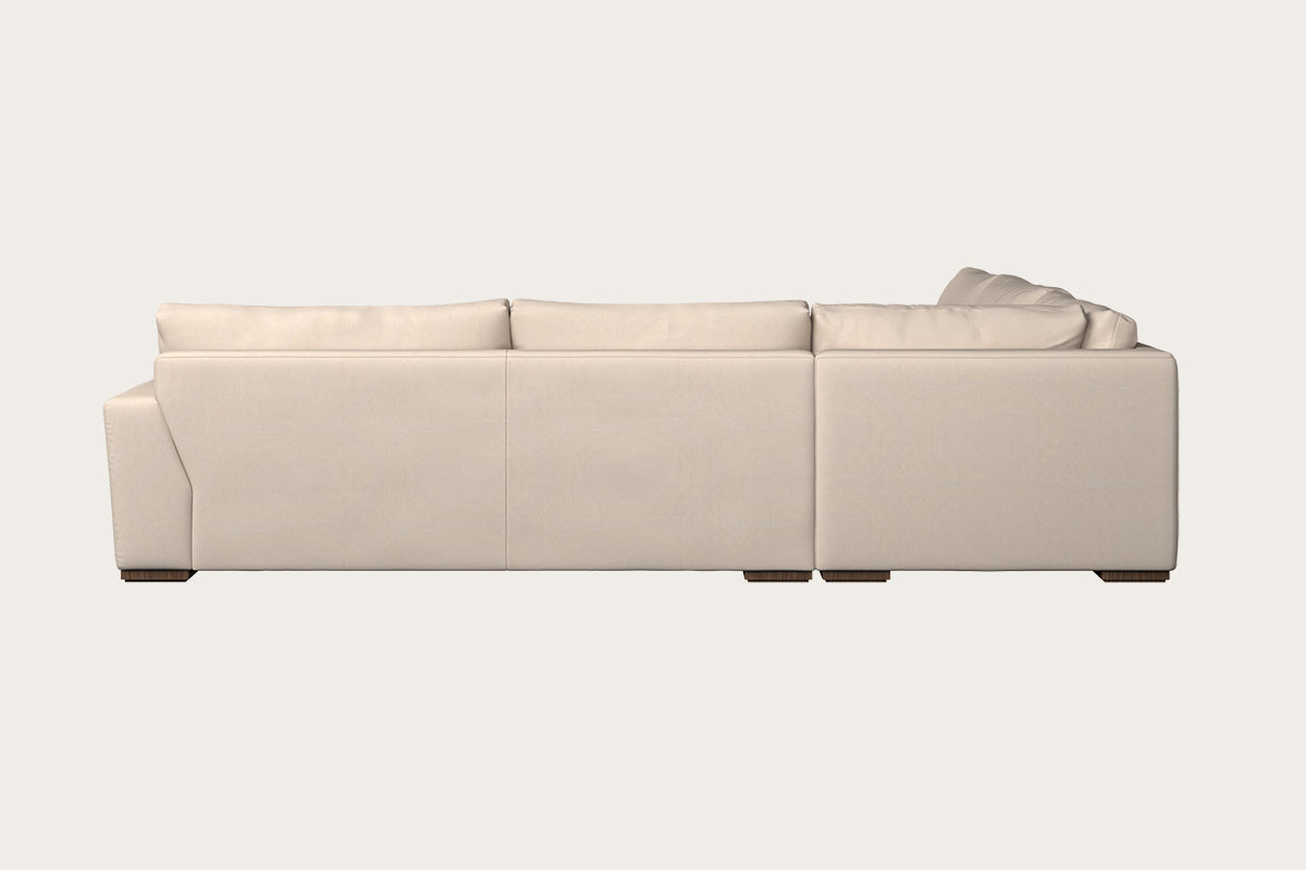 Guddu Grand Right Hand Corner Sofa - Recycled Cotton Natural