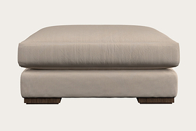 Guddu Large Footstool - Recycled Cotton Natural-MAKE TO ORDER-Nkuku