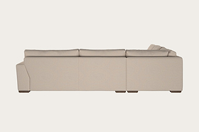 Guddu Large Right Hand Chaise Sofa - Brera Linen Charcoal-MAKE TO ORDER-Nkuku