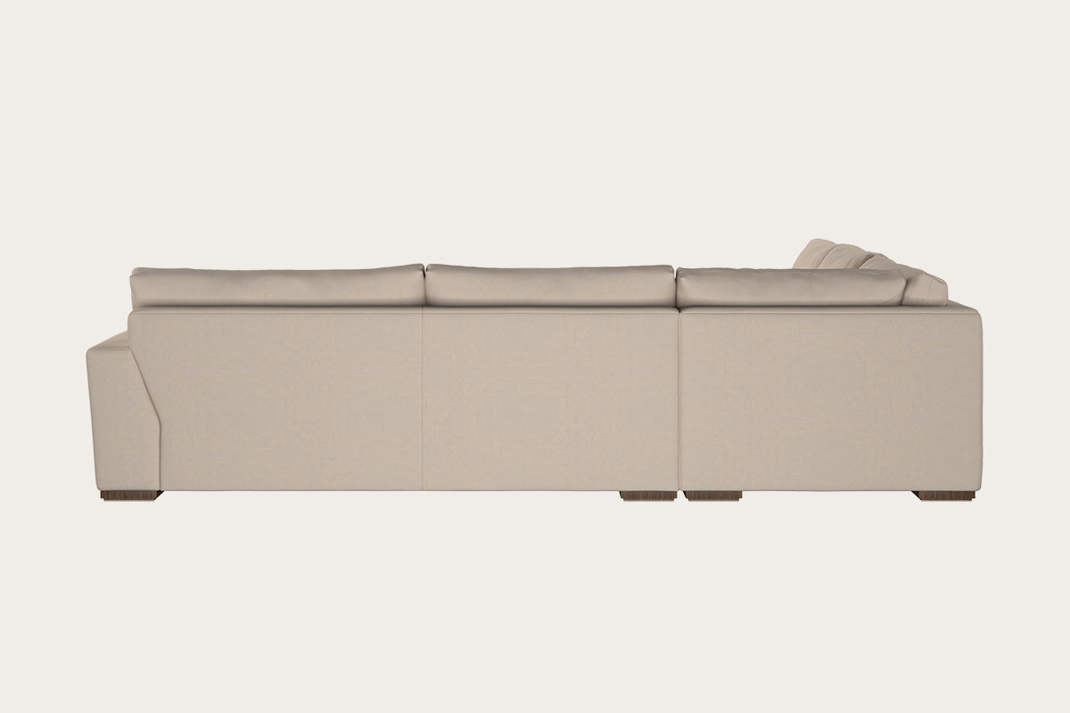 Guddu Large Right Hand Chaise Sofa - Brera Linen Charcoal-MAKE TO ORDER-Nkuku