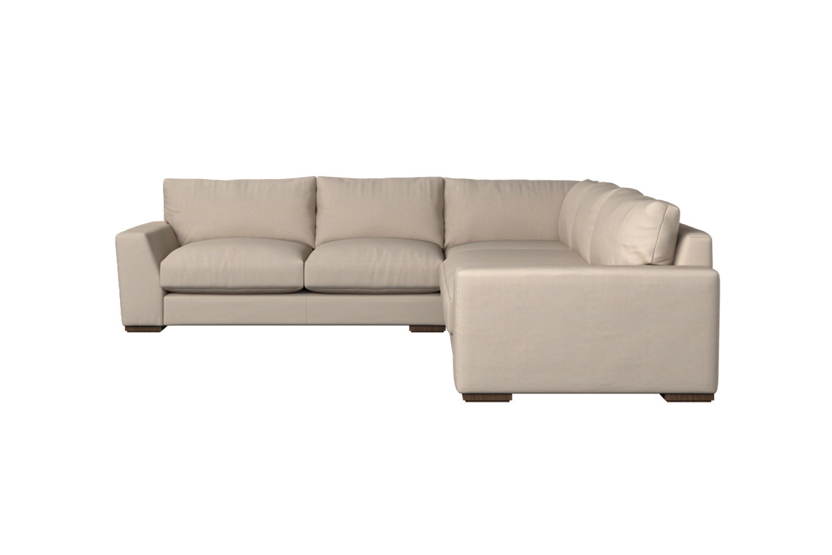 Guddu Large Right Hand Chaise Sofa - Brera Linen Charcoal-MAKE TO ORDER-Nkuku