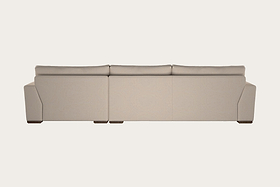Guddu Large Right Hand Chaise Sofa - Recycled Cotton Natural