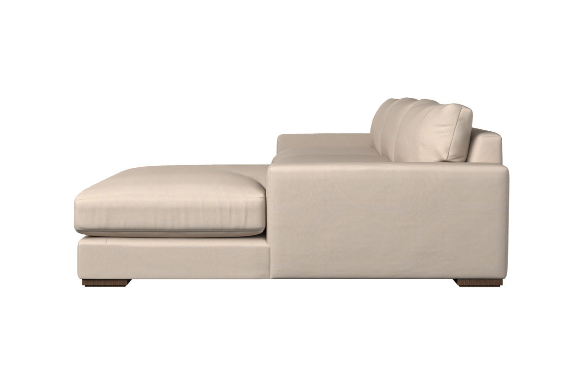 Guddu Large Right Hand Chaise Sofa - Brera Linen Chestnut-MAKE TO ORDER-Nkuku