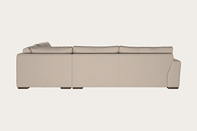 Guddu Large Right Hand Corner Sofa - Recycled Cotton Natural
