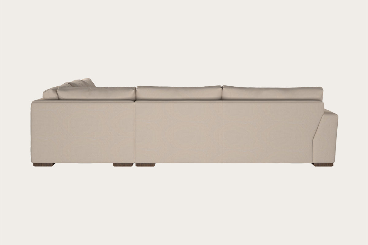 Guddu Large Right Hand Corner Sofa - Recycled Cotton Natural