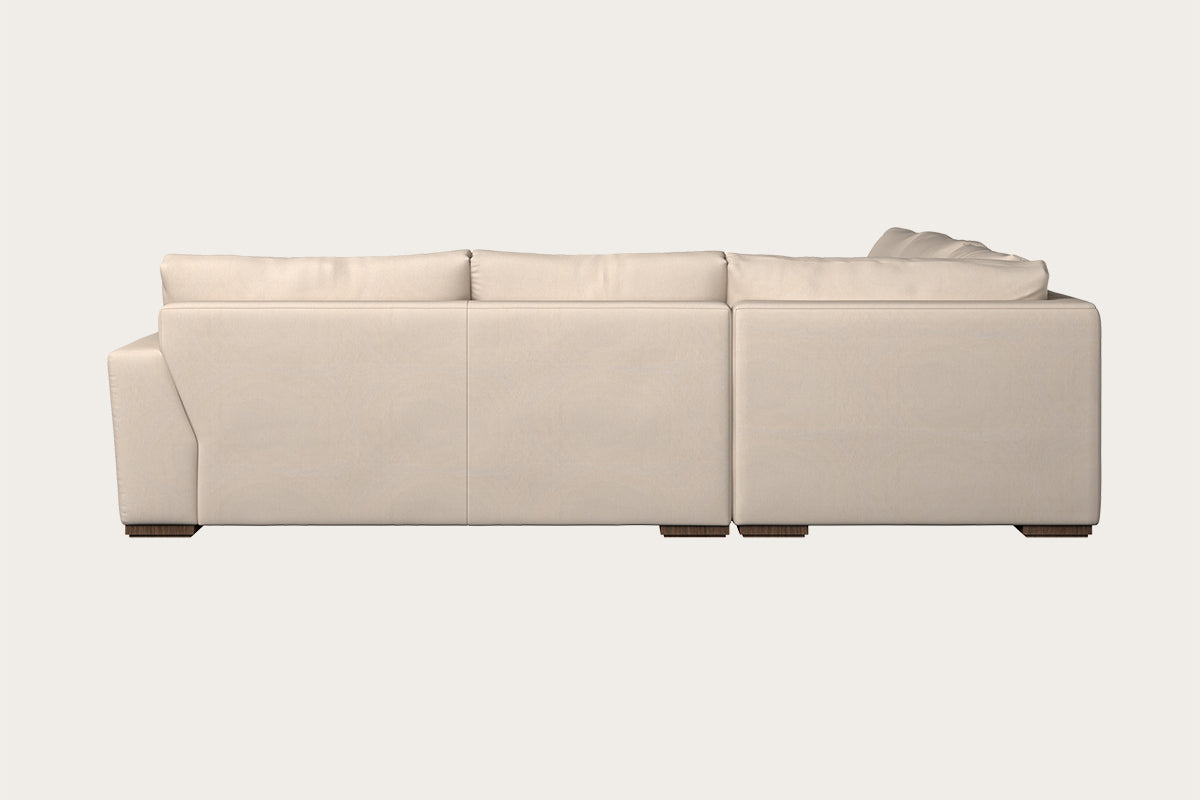 Guddu Large Right Hand Corner Sofa - Recycled Cotton Natural