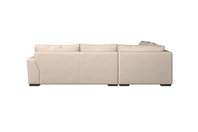 Guddu Large Right Hand Chaise Sofa - Brera Linen Espresso-MAKE TO ORDER-Nkuku