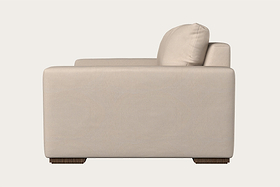 Guddu Love Seat - Recycled Cotton Natural-MAKE TO ORDER-Nkuku