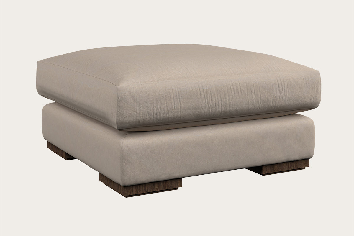 Guddu Large Right Hand Chaise Sofa - Brera Linen Jade