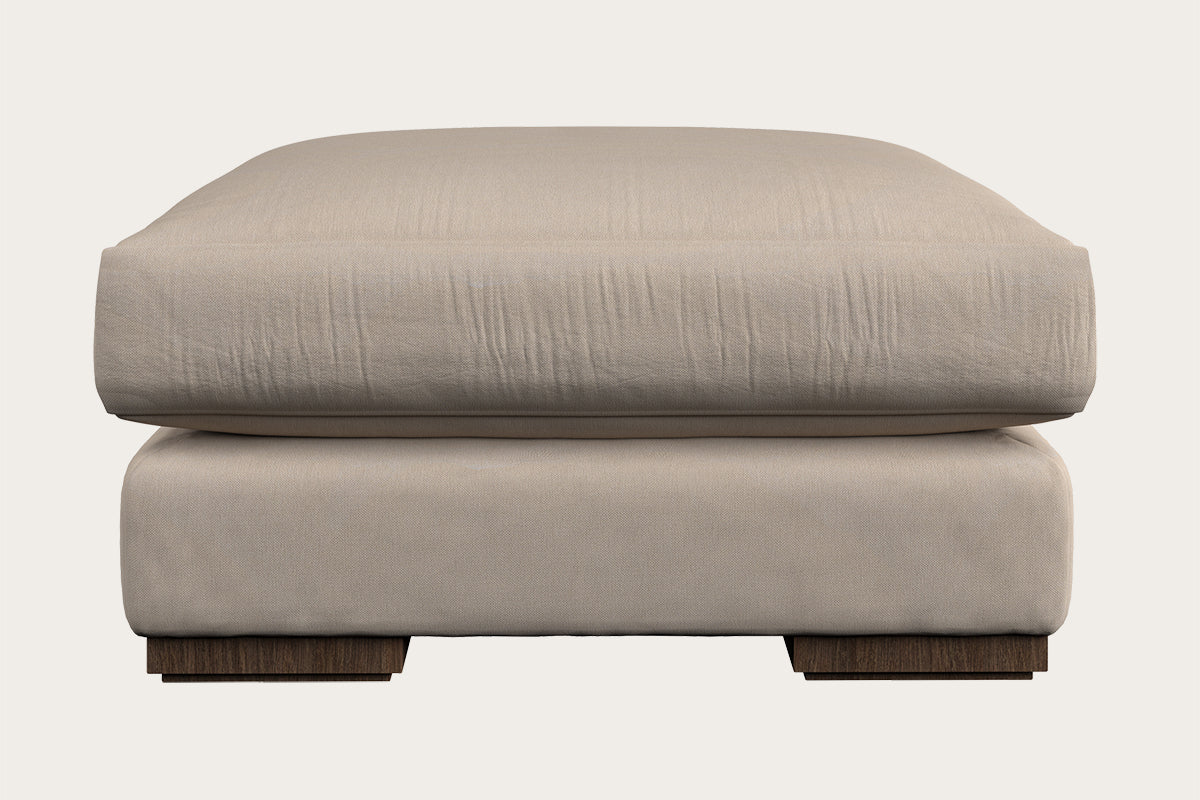 Guddu Large Right Hand Chaise Sofa - Brera Linen Jade
