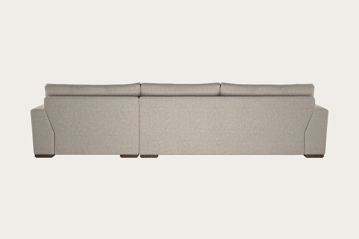 Guddu Large Right Hand Chaise Sofa - Brera Linen Natural