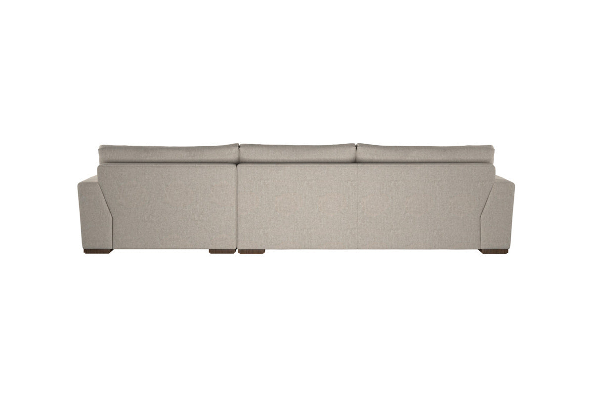 Guddu Large Right Hand Chaise Sofa - Brera Linen Natural