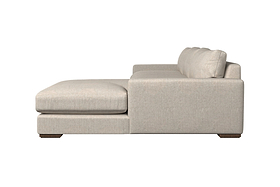 Guddu Medium Footstool - Recycled Cotton Seaspray-MAKE TO ORDER-Nkuku