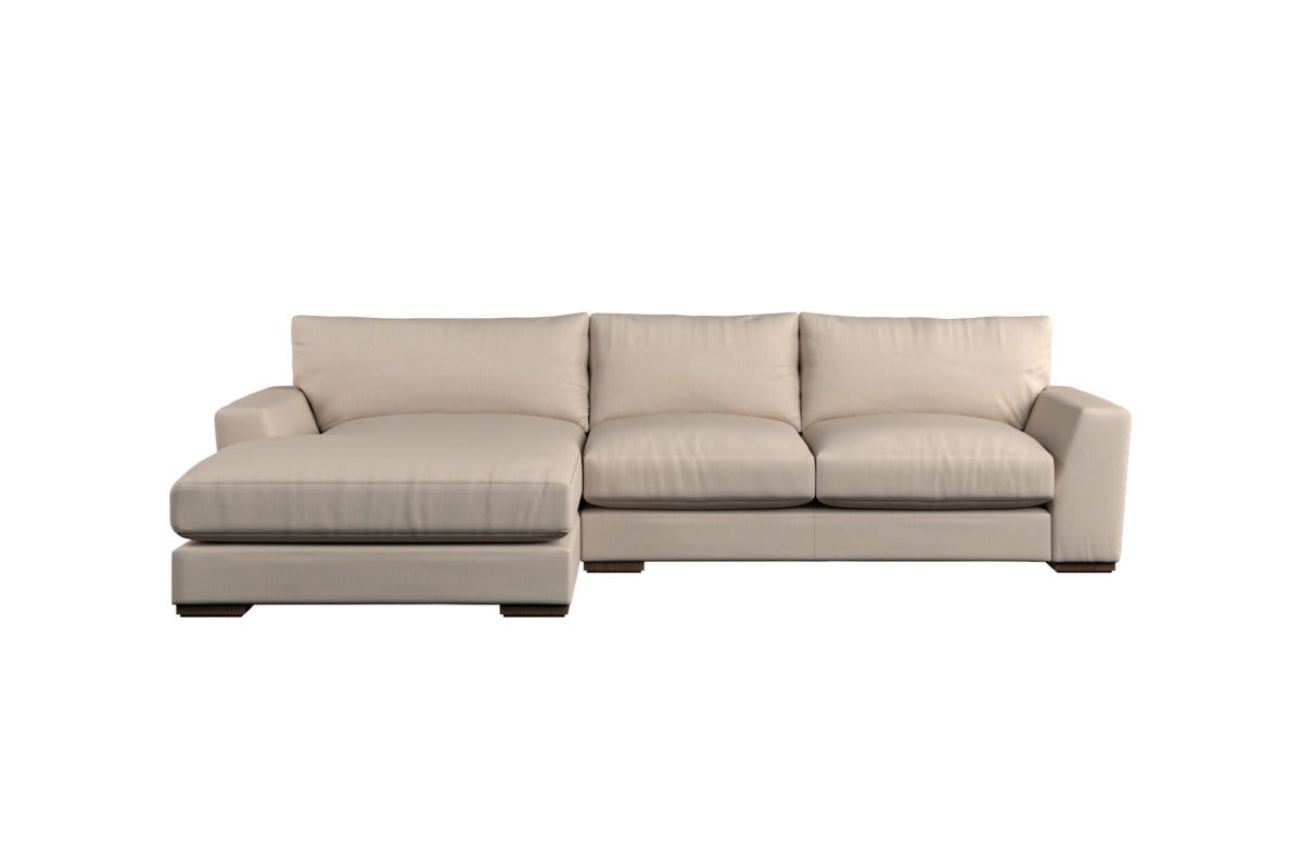 Guddu Large Right Hand Chaise Sofa - Brera Linen Natural
