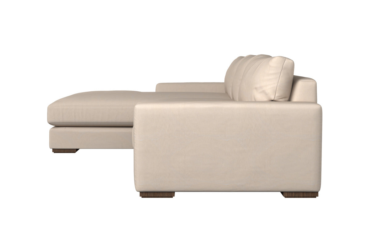 Guddu Large Right Hand Chaise Sofa - Brera Linen Natural
