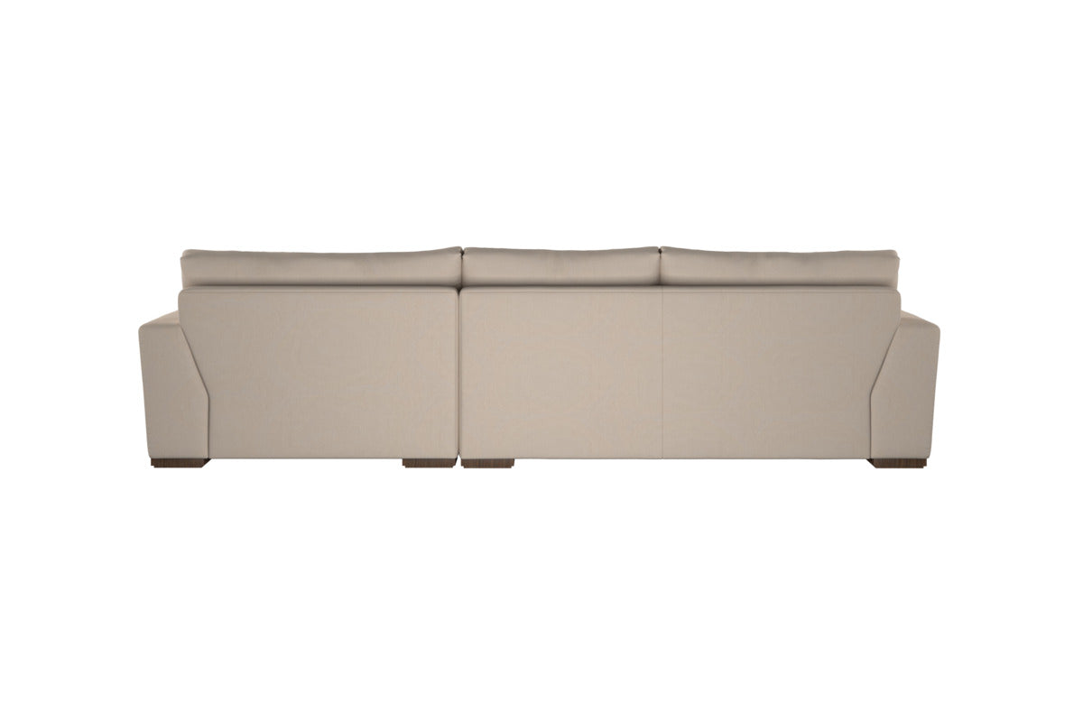 Guddu Large Right Hand Chaise Sofa - Brera Linen Pebble-MAKE TO ORDER-Nkuku