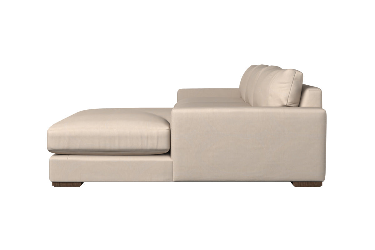 Guddu Large Right Hand Chaise Sofa - Brera Linen Pebble-MAKE TO ORDER-Nkuku
