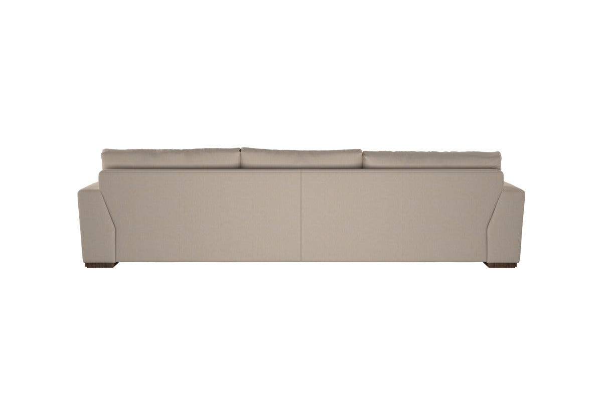 Guddu Large Right Hand Chaise Sofa - Brera Linen Sage-MAKE TO ORDER-Nkuku