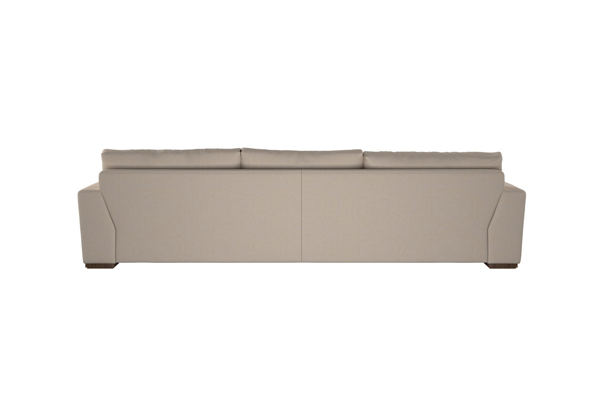 Guddu Large Right Hand Chaise Sofa - Brera Linen Sage-MAKE TO ORDER-Nkuku
