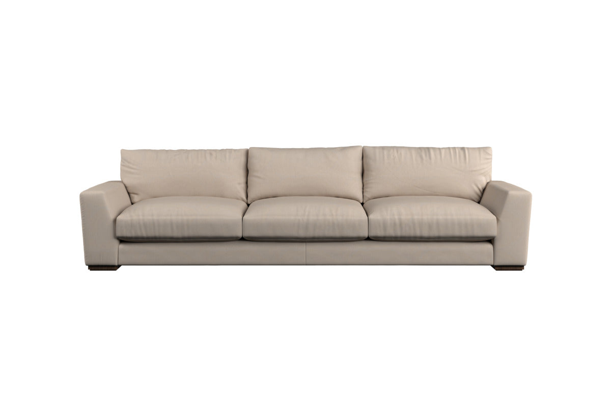 Guddu Large Right Hand Chaise Sofa - Brera Linen Sage-MAKE TO ORDER-Nkuku