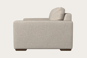 Guddu Love Seat - Brera Linen Natural-MAKE TO ORDER-Nkuku