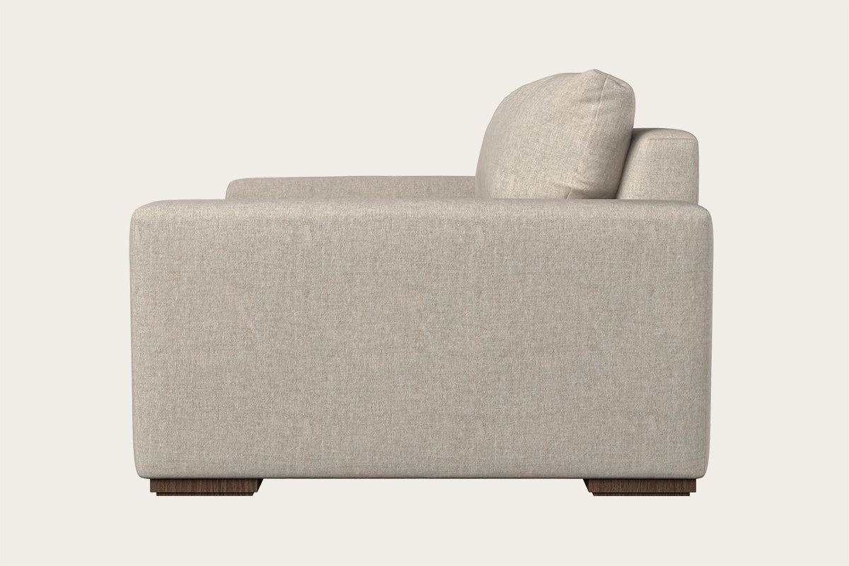 Guddu Love Seat - Brera Linen Natural