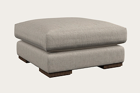Guddu Medium Footstool - Brera Linen Natural