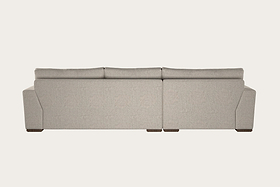 Guddu Medium Left Hand Chaise Sofa - Brera Linen Natural