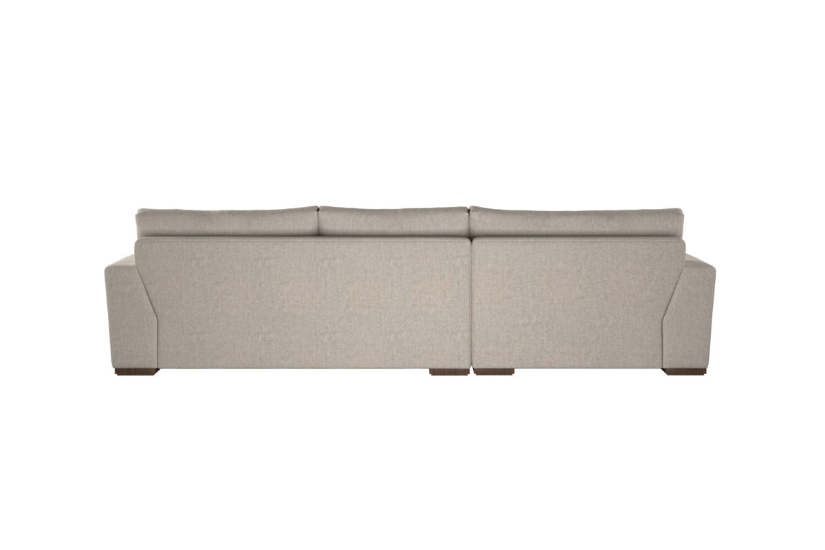 Guddu Medium Left Hand Chaise Sofa - Brera Linen Natural