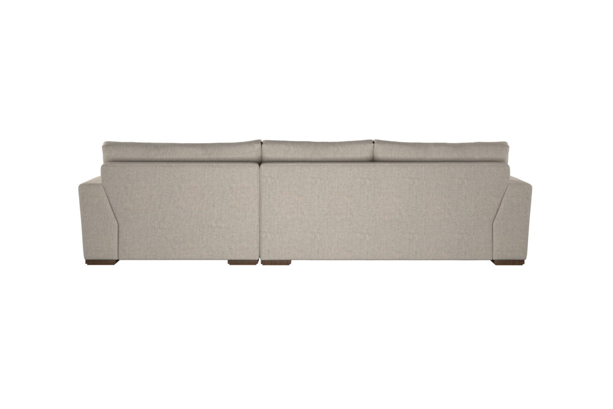 Guddu Medium Right Hand Chaise Sofa - Brera Linen Natural