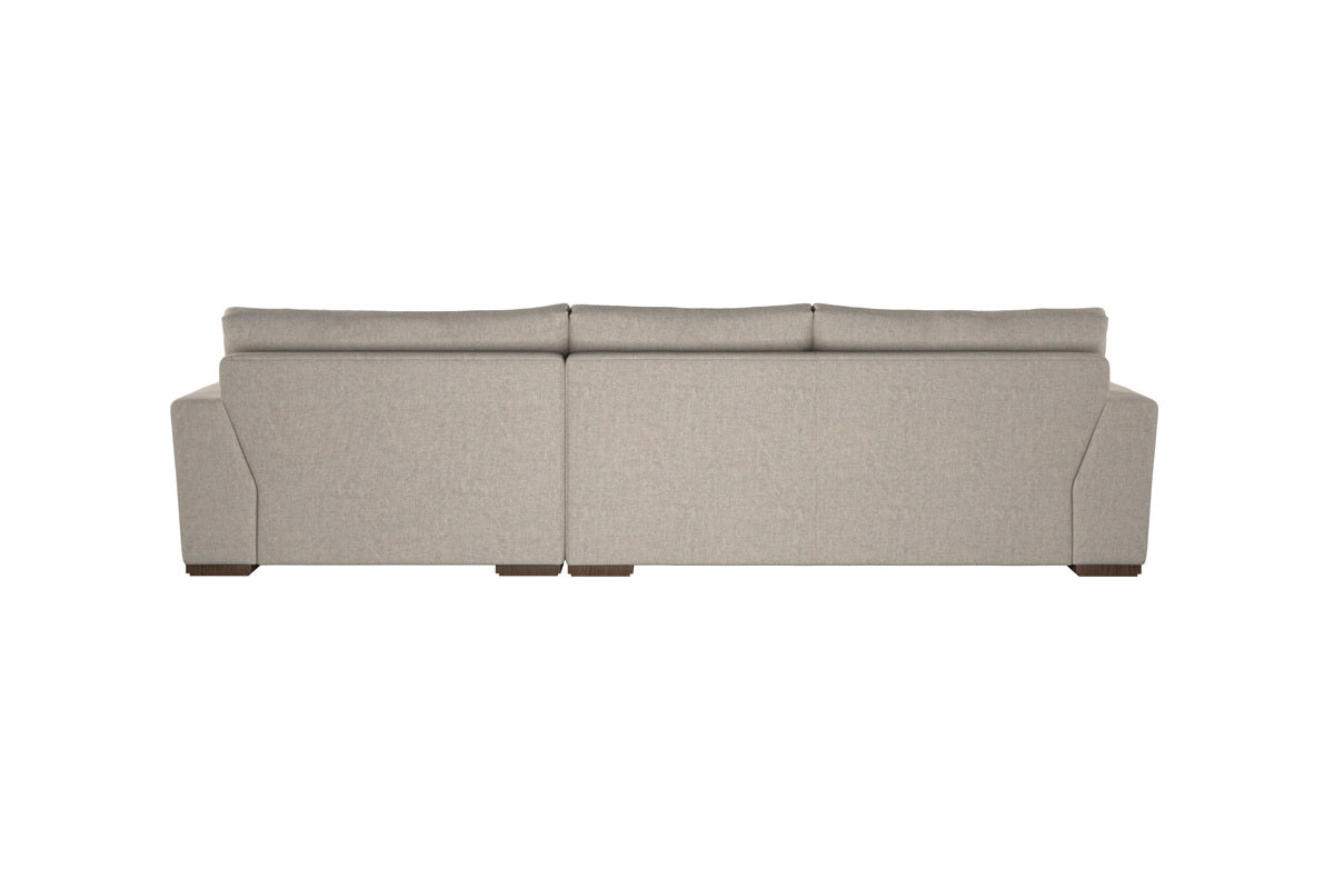Guddu Medium Right Hand Chaise Sofa - Brera Linen Natural