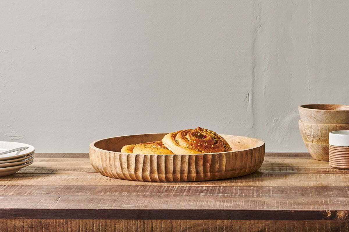 Gavivi Mango Wood Bowl-SERVEWARE-Nkuku