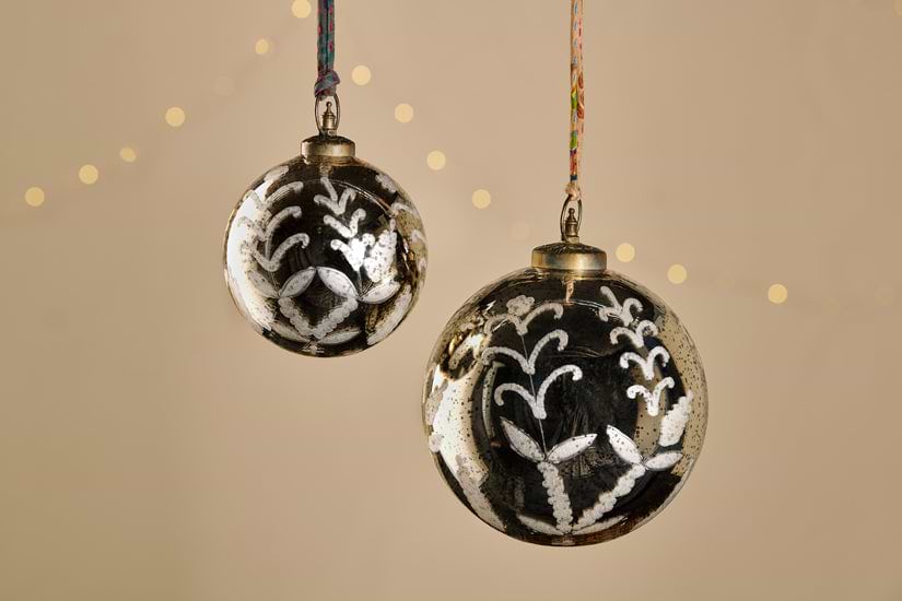 Giant Antique Gold Bauble-CHRISTMAS DECORATIONS-Nkuku
