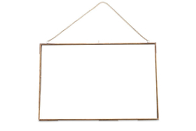 Gigantic Antique Brass Kiko Frame