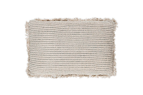 Gili Linen Cushion Cover - Dark Green & Natural