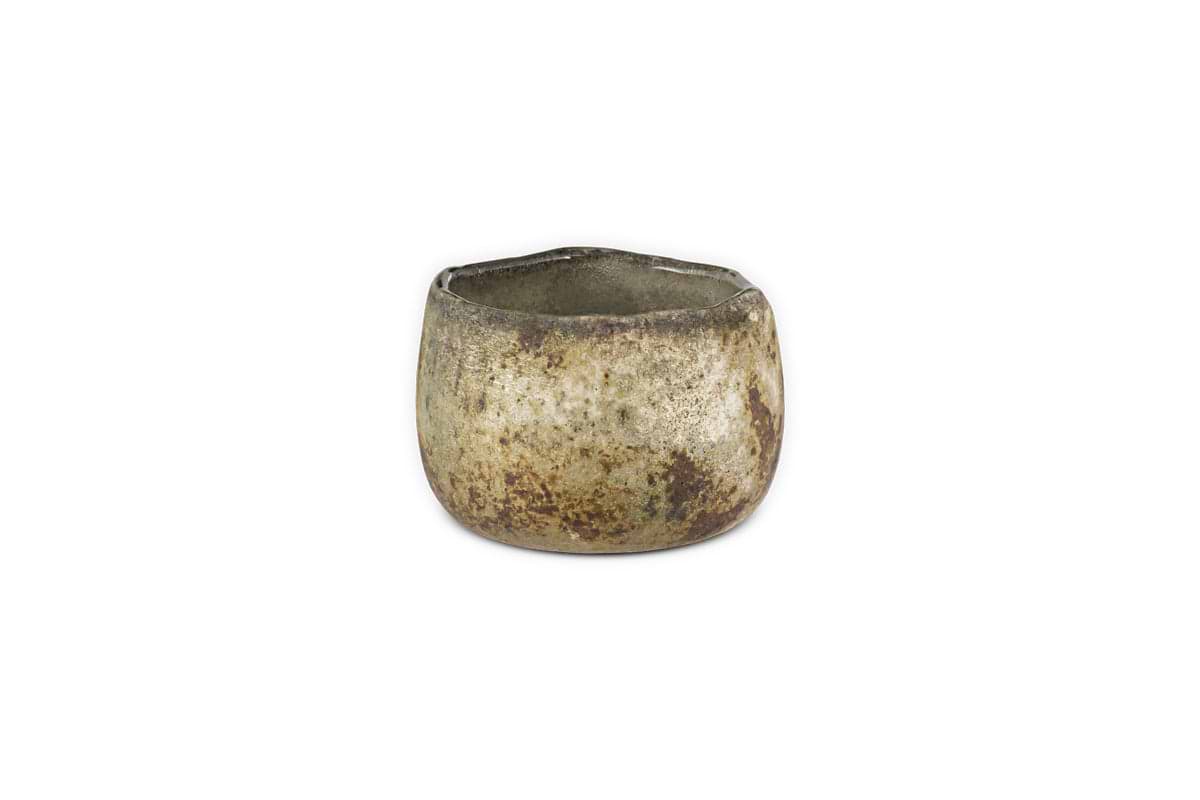 Gola Recycled Glass Tealight Holder - Antique Smoke