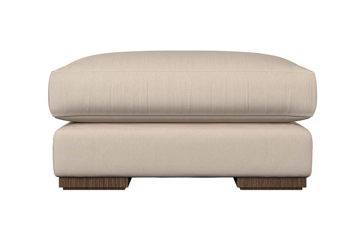 Guddu Grand Footstool - Brera Linen Sage